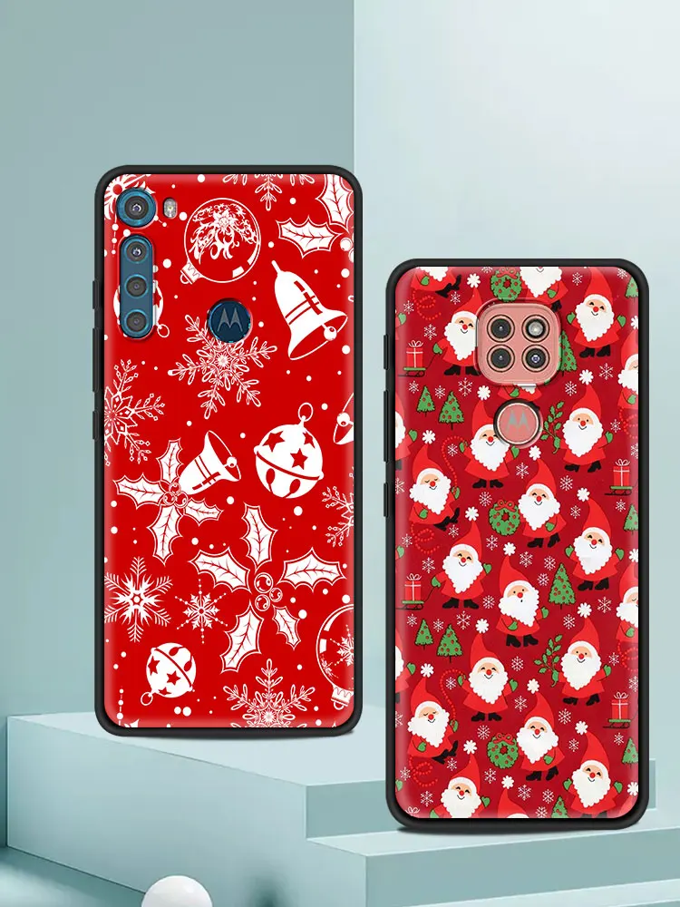 merry christmas cute snowman phone case for moto one fusion plus g60 g50 g30 g9 g8 play plus power lite e7 plus e6s cover free global shipping