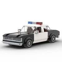 moc die hard 1979 policeal impalas car building blocks kit high tech racing car vehicle bricks model idea toys for children gift