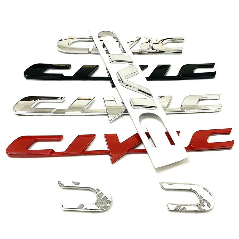 Новые 3D наклейки из АБС пластика аксессуары для стайлинга автомобиля Honda Civic