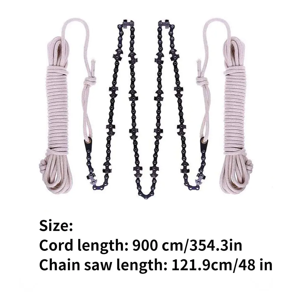 

Hand Chain Saw Tools Gardening Branch Saw Outdoor Logging Pruning Tools With Polyester Fiber Rope For High Limb Tree Branch