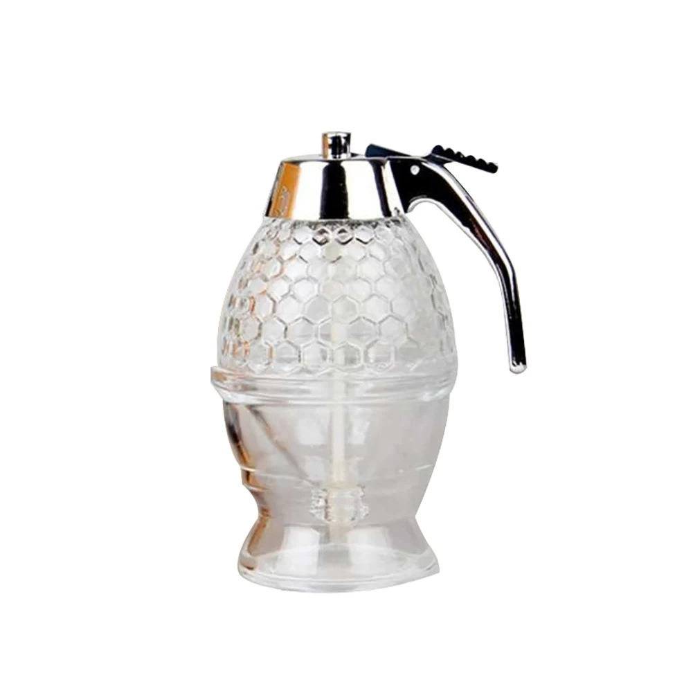 

Squeeze Bottle Honey Jar Container Bee Drip Dispenser Kettle Storage Pot Stand Holder Juice Syrup Cup Home Kitchen Accessories