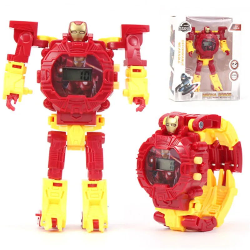 2020New детские игрушки часы фигурку Браслет комиксов мстители Железный человек