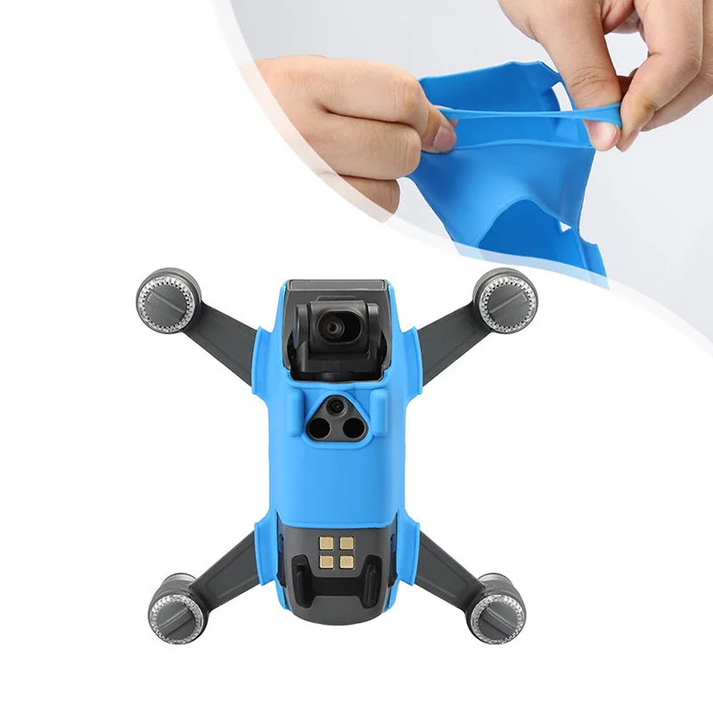 

For DJI Spark Body Silicone Protective Skin Case Cover Anti Slip Anti-scratch Resistance Prop Spare Parts Drone Accessories