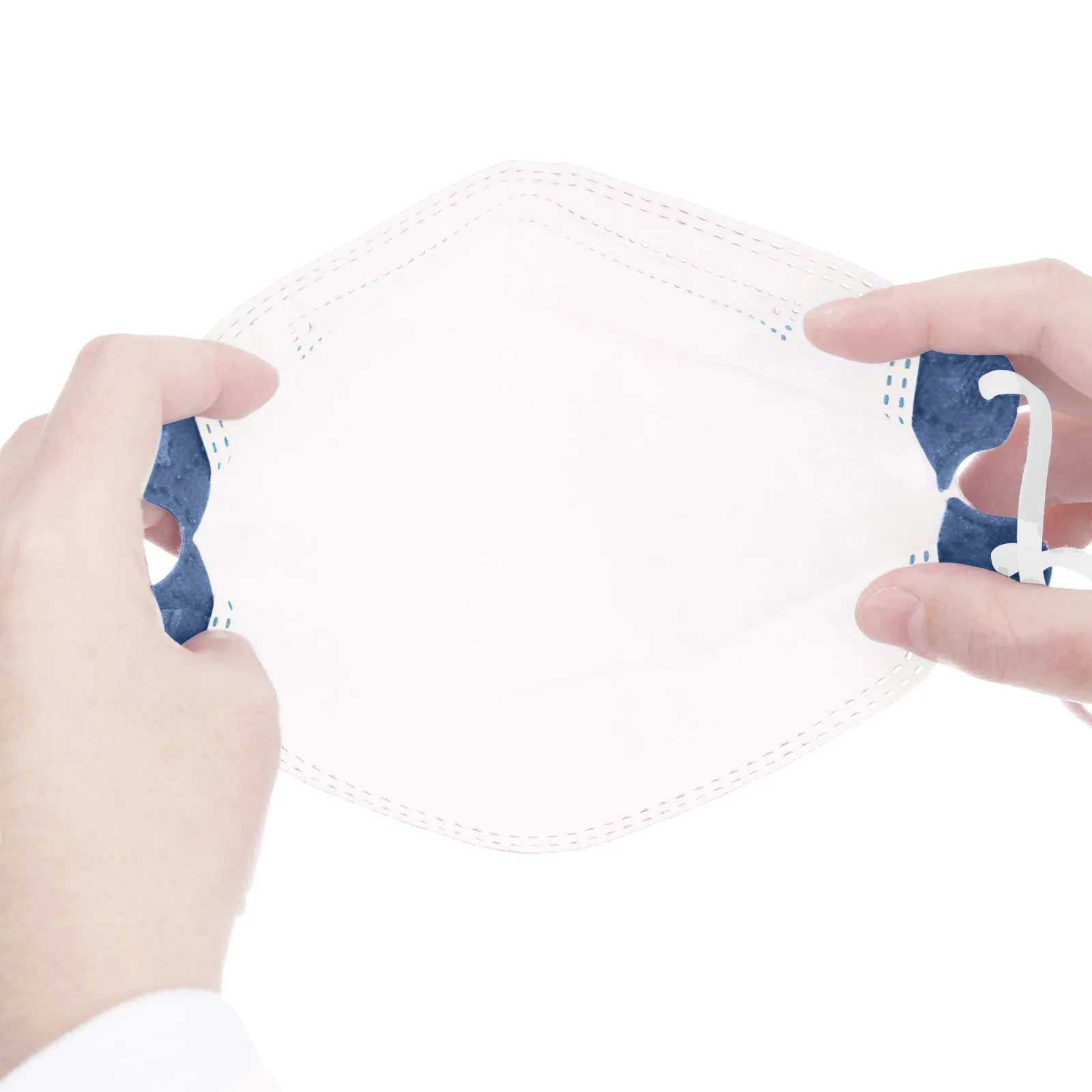Маска уличная одноразовая из нетканого материала с защитой от капель и тумана 5