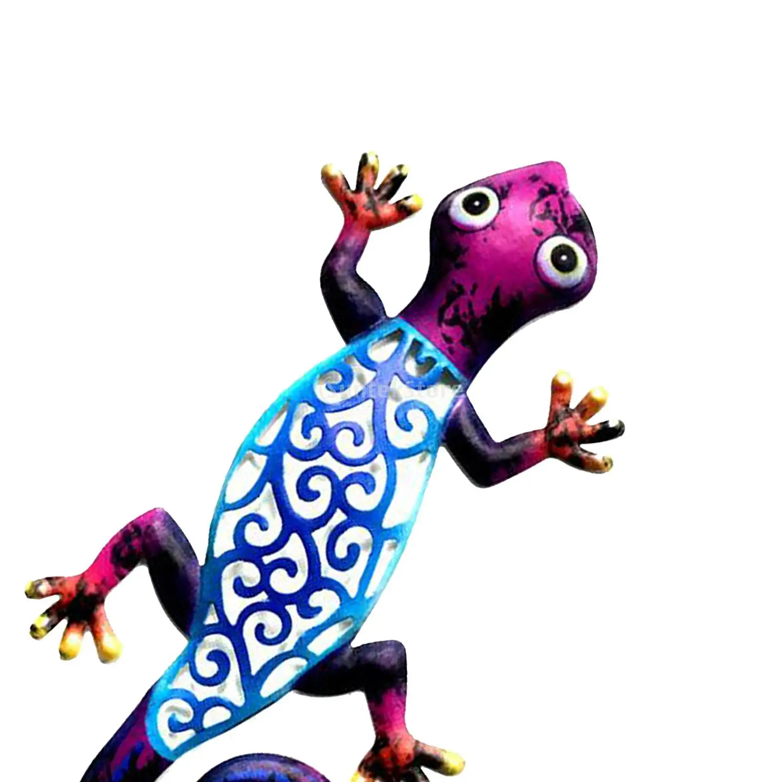 Железные художественные украшения Gecko наружная металлическая ящерица