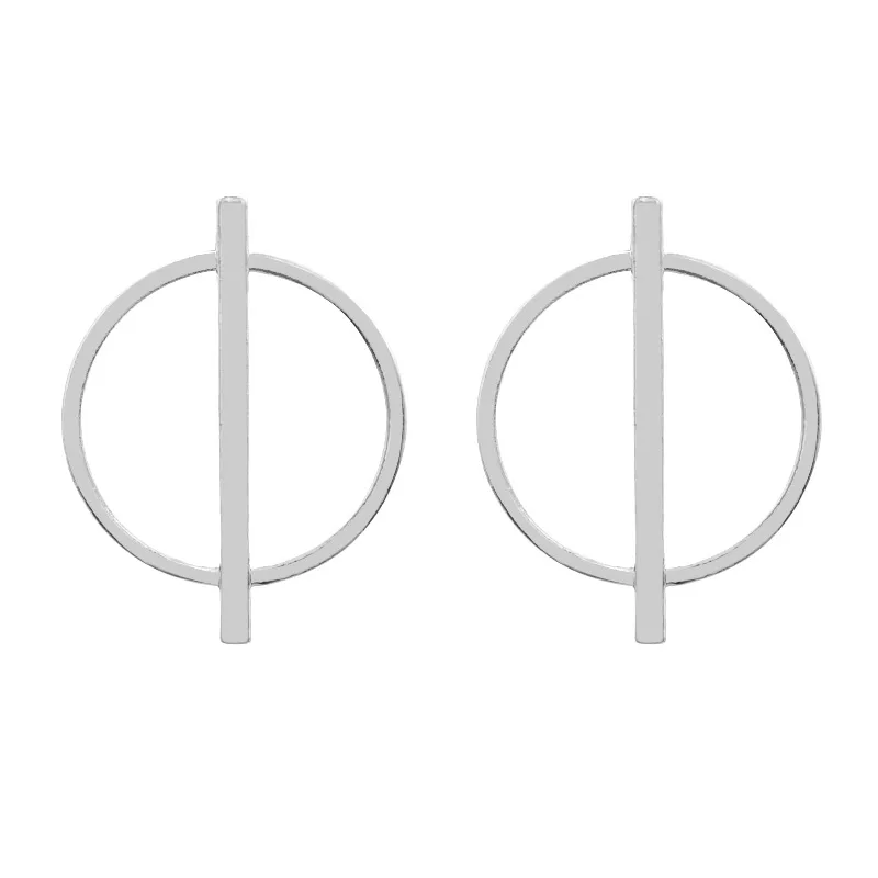 Европейские ювелирные изделия из Америки геометрические круглые серьги для