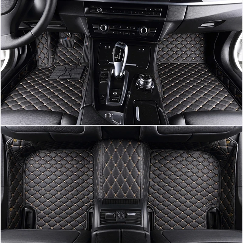 

Car Floor Mats For Bmw X5 E53 E70 2004-2013 2014- 2016 2017 2018 Flash Mat Leather Custom Auto Foot Pads Automobile Carpet Cover