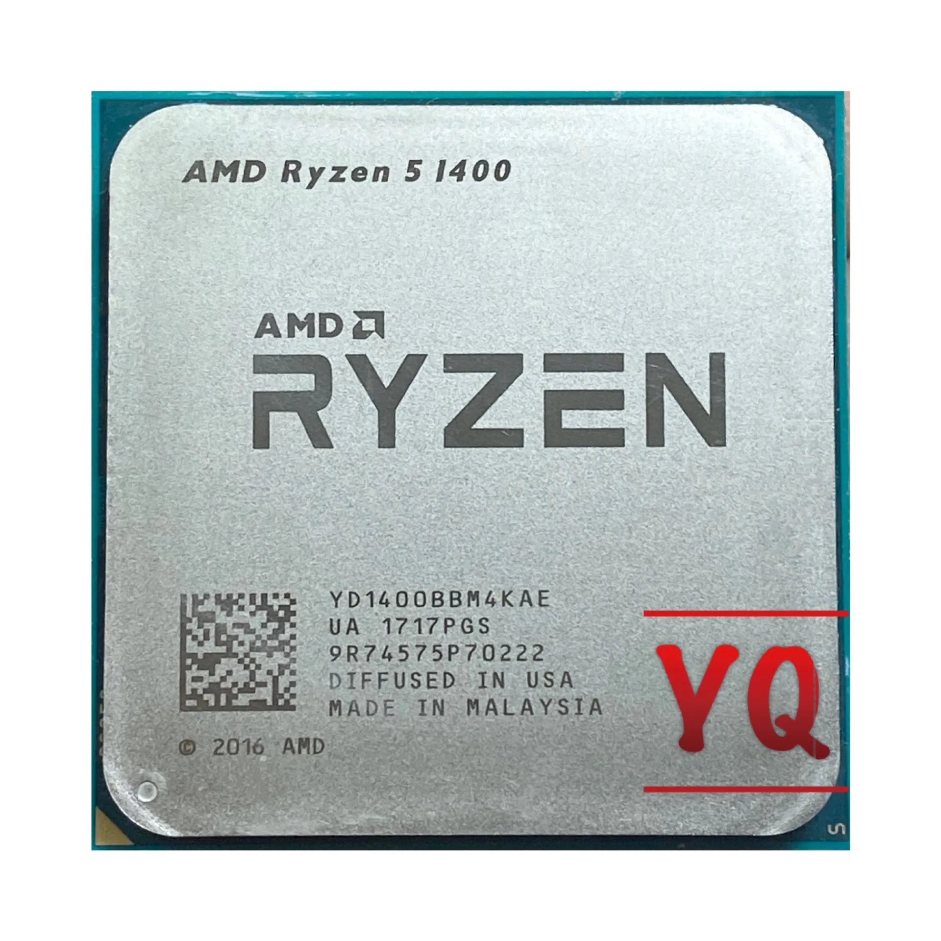 Б/у Процессор AMD Ryzen 5 1400 R5 R5-1400 3 2 ГГц четырехъядерный процессор YD1400BBM4KAE разъем AM4 -