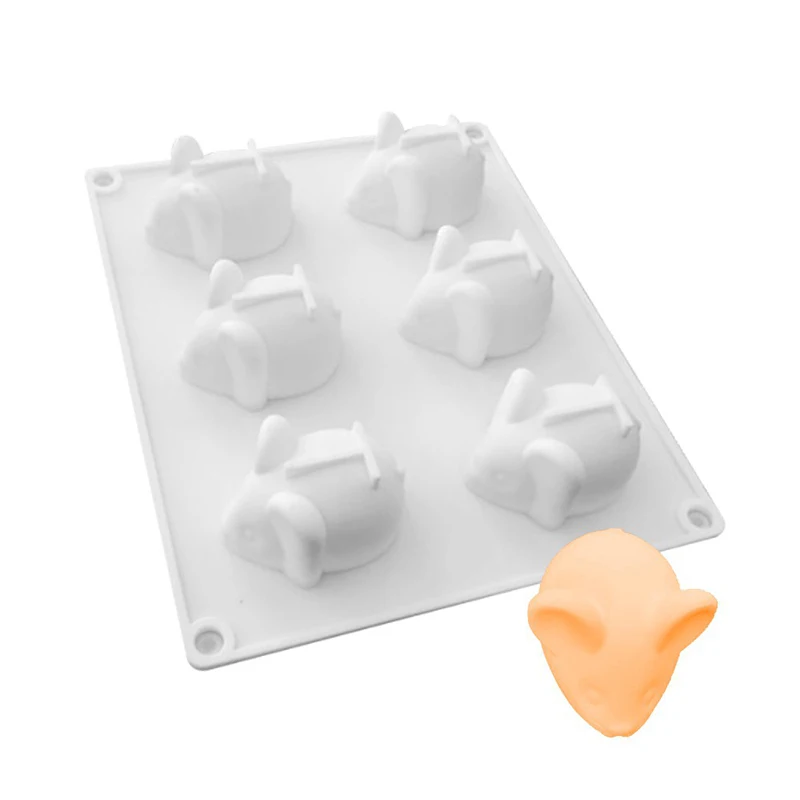 Силиконовая форма с мультяшной мышкой DIY Украшение антипригарное печенье
