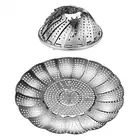 Складная корзина из нержавеющей стали для отпаривания еды, отпариватель, сетчатая кастрюля для приготовления овощей, расширяющийся кухонный инструмент