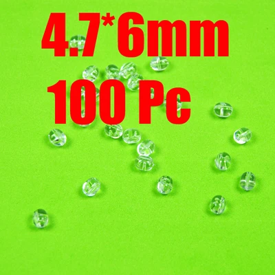 100pcs 4.7x6mm 100 шт пластиковые прозрачные овальные крестовые бусины рыболовные снасти звено 3 способа соединителя бусины рыболовные аксессуары 4,7*6 мм 5*8 мм - Цвет: 100pcs 4.7x6mm