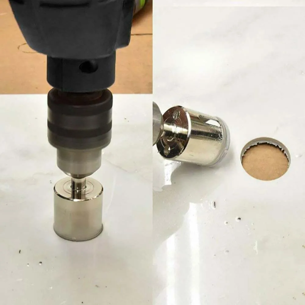 10 шт. пустотелая пила сверла для резки стеклянной плитки дерева мрамора