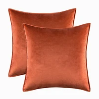 inyahome velvet nordic pillow covers pack of 2 decorative solid outdoor cushion pillowcase for couch bed sofa coussin canap%c3%a9