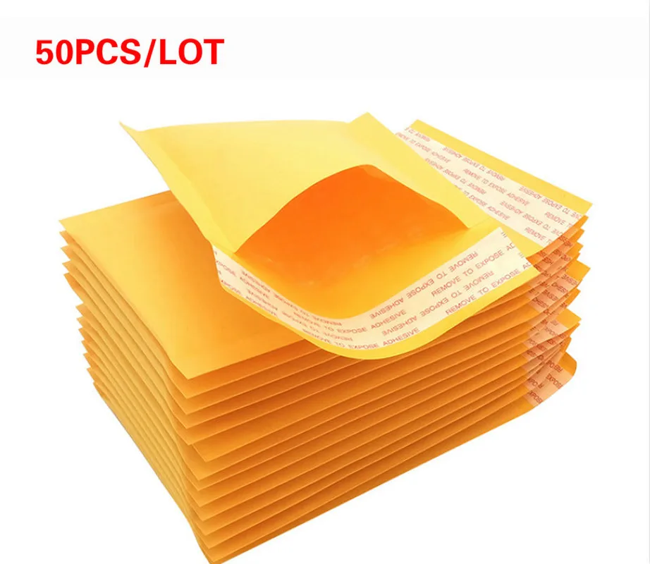 Конверты из плотной крафтовой бумаги 50 крат пакеты конверты с пузырьковый