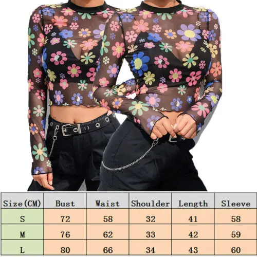 Новая модная блузка в стиле бохо женский прозрачный сетчатый укороченный топ с