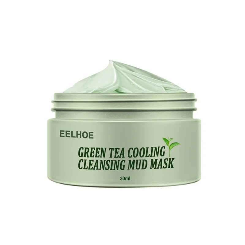 

Green Tea Cleansing Masks Oil Control Acne Clearing Mud Mask Moisturizing Remove Blackhead Shrink Pores Facial Mask Skin Care