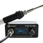 Электронная Мини-паяльная станция T12-946, цифровой контроллер с большим дисплеем 1,3 дюйма, с наконечниками из паяльника с пластиковой ручкой 907