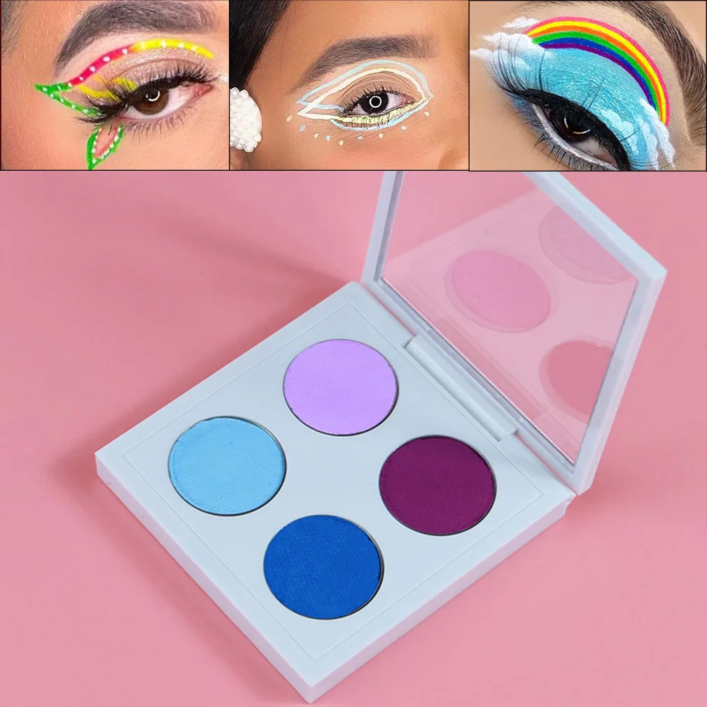 Pastel Face Painting Makeup Kit Easy to remove Water Activated Eyeliner Eyeshadow 4 colors |