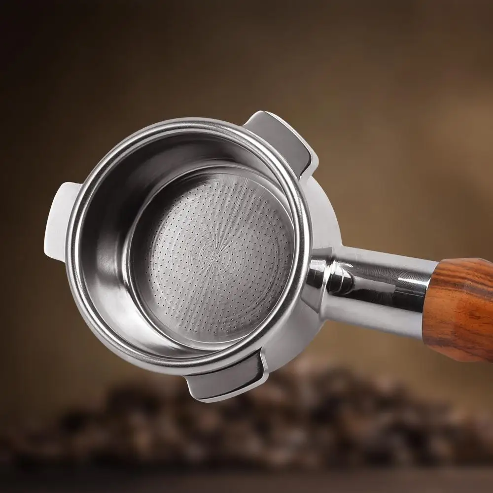 

54mm Espresso Filter Holder Stainless Steel Detachable Coffee Machine Replacement Portafilter with Slide Spout for Coffee Maker