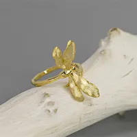S.EAST SUN 925 Sterling Silver Handmade Dragonfly women&#39;s adjustable ring Fashion Party Jewelry