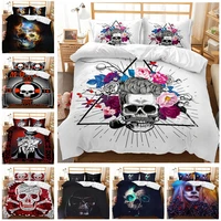 fashion skeleton cool hot 3d print comforter bedding sets queen twin single size duvet cover set pillowcase home textile luxury