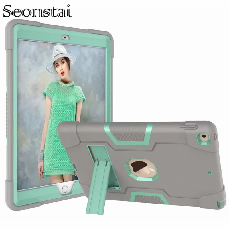 

New Armor Case For iPad2 iPad3 iPad4 Kids Safe Silicone Heavy Duty Hard Cover For Ipad 4 3 2 iPad 3 2 Tablet Shockproof Cases