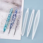 DIY шариковая ручка силиконовая форма с украшением в виде кристаллов эпоксидная смола, форма Канцелярские товары ручной работы офиса декоративный орнамент