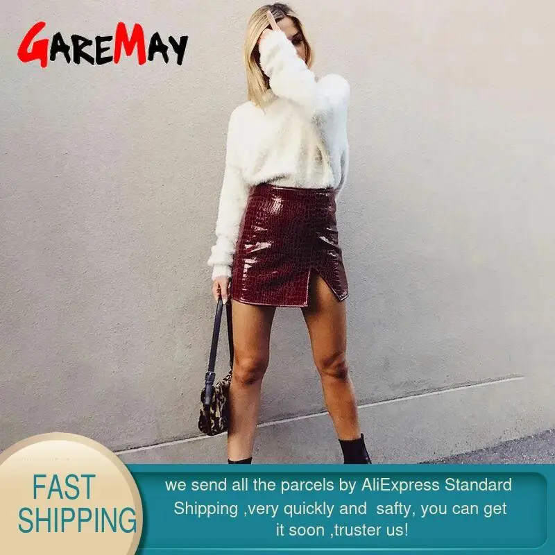 Дамские туфли из Pu искусственной крокодиловой кожи юбка мода 2020 осень высокая