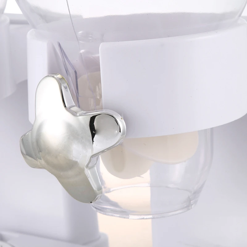 

Double Cereal Dispenser Storage Container Dry Food Snack Kitchen Canister Fresh for Kitchen Storage Food Bottle,White