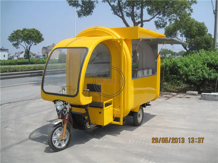 Электрическая тележка для пищевых продуктов Электрический фаст-фуд корзина