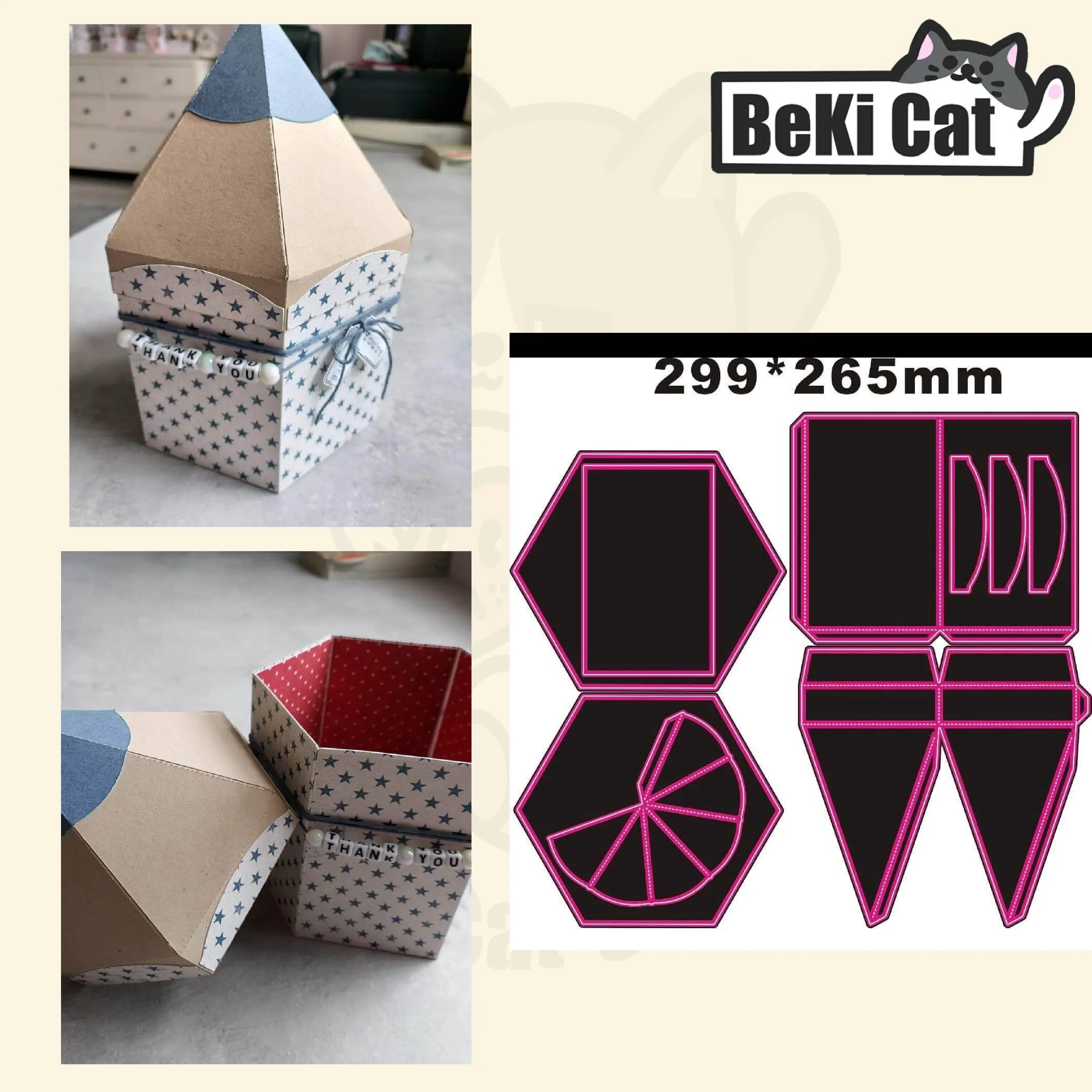 3D Pencil Gift Box    cutting die file  Original Stencils for DIY Scrapbooking photo album Decorative DIY Paper Cards