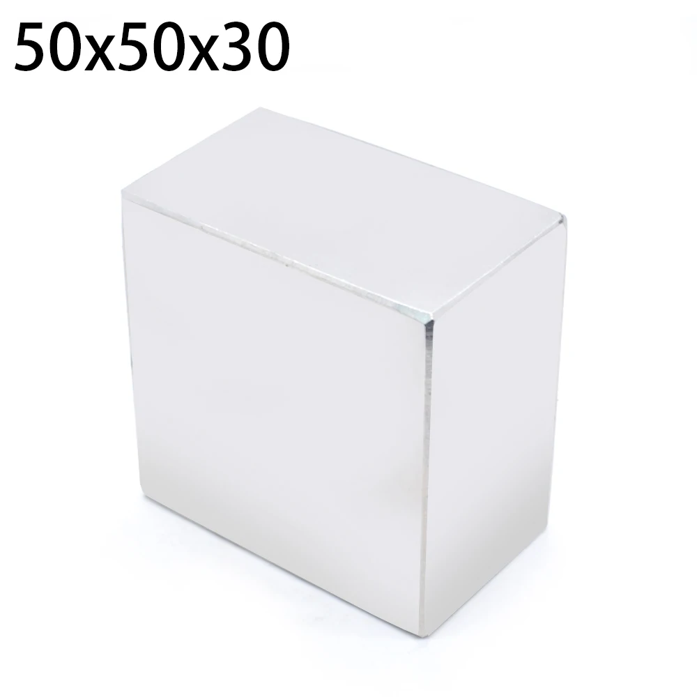 N52 1 шт. блочный магнит 50x50x30 мм супер сильные редкоземельные магниты неодимовый магнит 50*50*30 мм