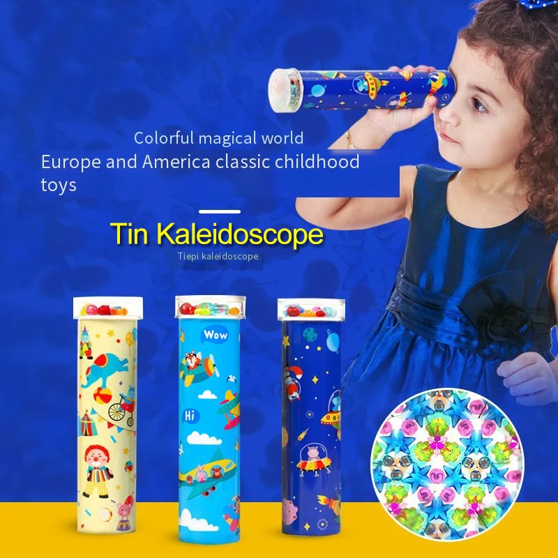 

Hot BYGLTY Magical Metal Rotating Kaleidoscope Poly Prism Educational Science Experiment Toys Classic Toys for Kids