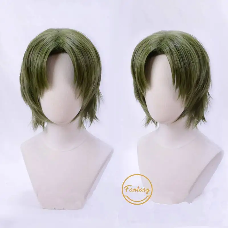 Парик для косплея Hasumi Keito с звездами термостойкий синтетический короткими