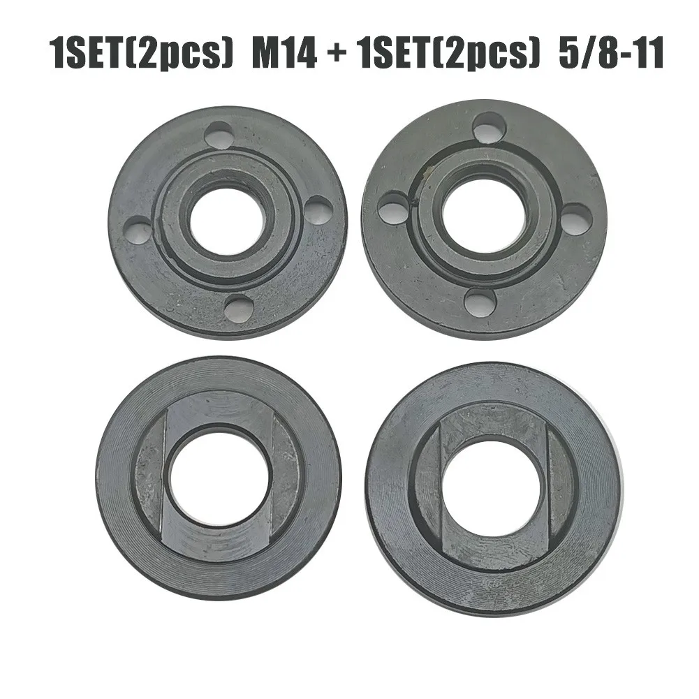 

2x/комплект M14 + 2x/комплект 5/8-11 Резьбовая угловая шлифовальная машина, набор фланцевых стопорных гаек, хорошо сочетающихся с оригиналом
