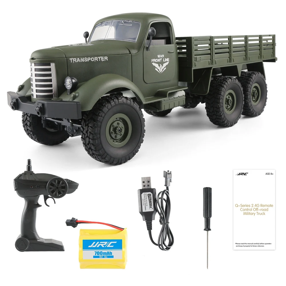 1:16 2.4G 6WD Remote Control Military Trucks 6 Wheel Drive Off-Road RC Vehicle Model Army Climbing Car Auto Truck Boy Toys | Игрушки и