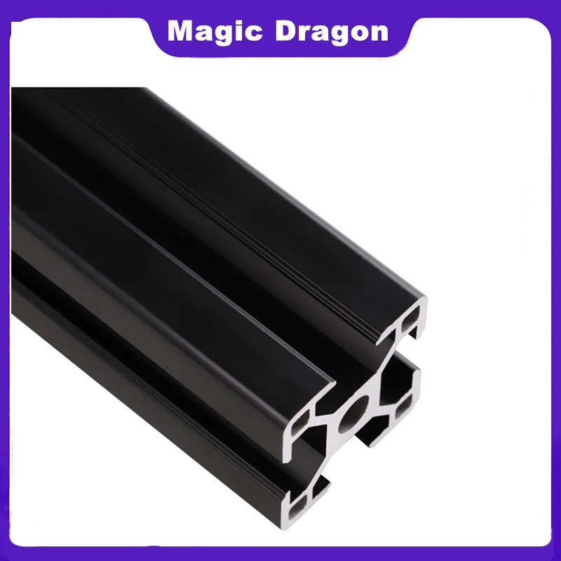 Экструзионный профиль из анодированного алюминия черного цвета европейский