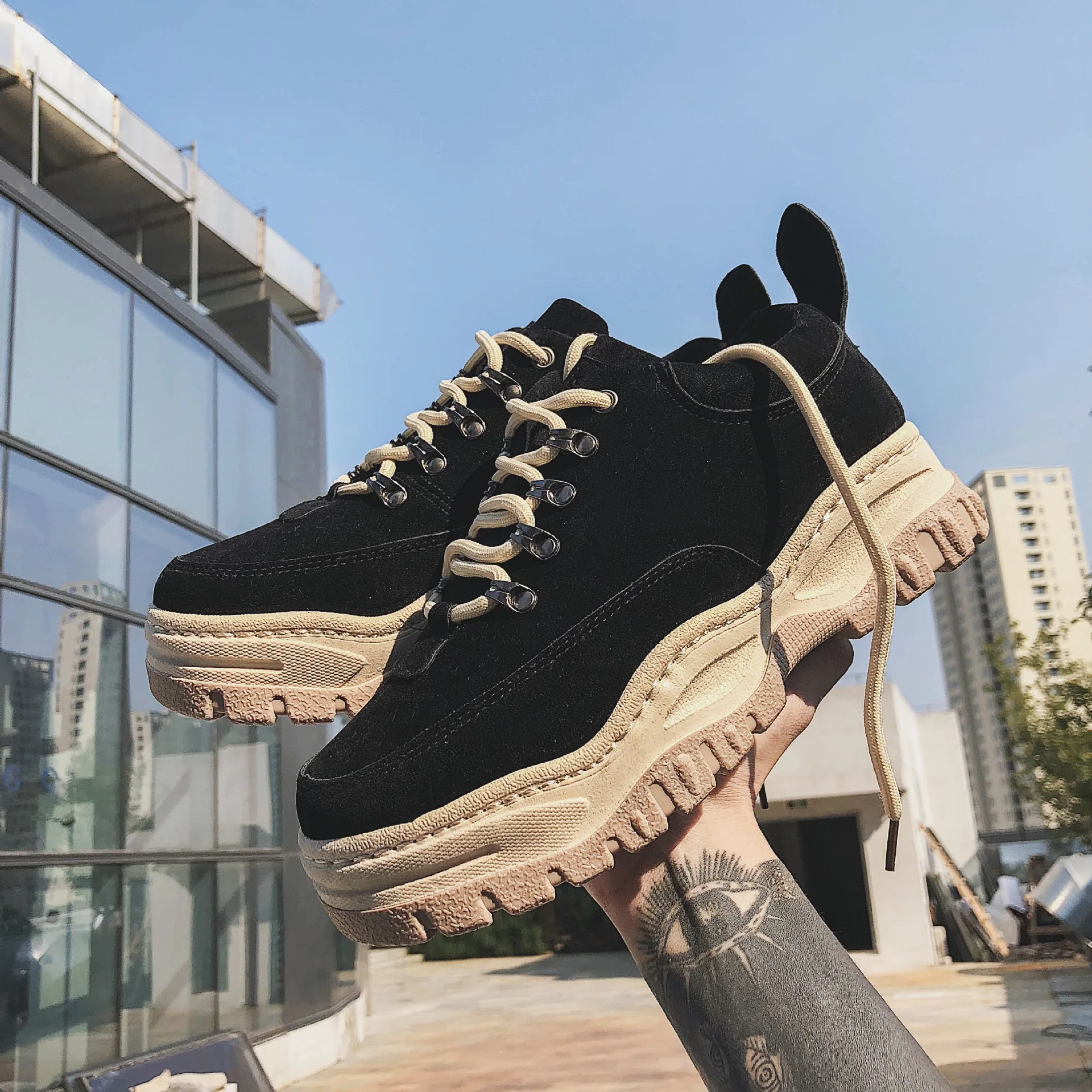 Ботинки martin на толстой подошве для мужчин коллекция 2019 года сезон осень-зима