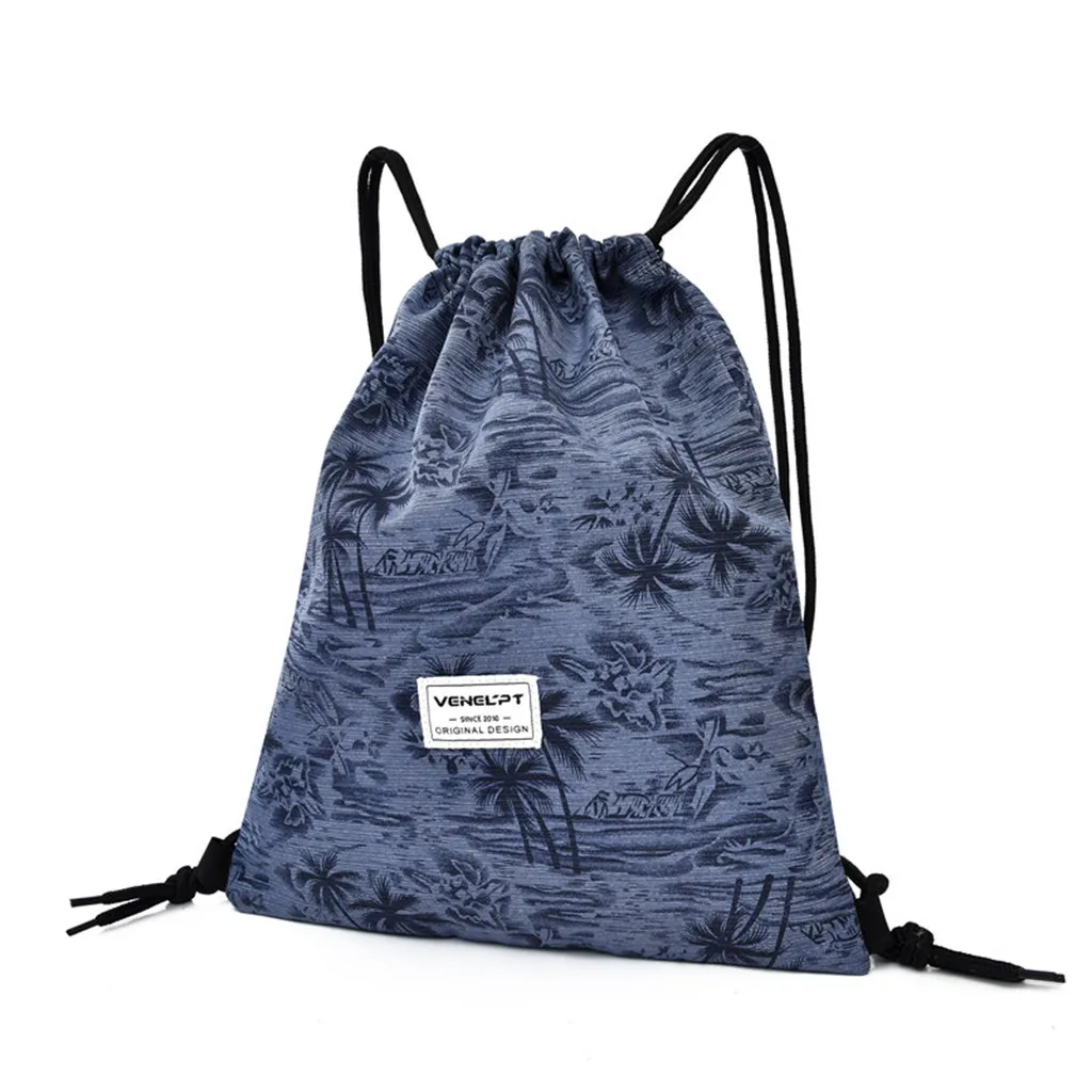 Beach Bag Outdoor Fitness Sport Bundle Pocket Unisex Drawstring Backpack Women Gym | Спорт и развлечения