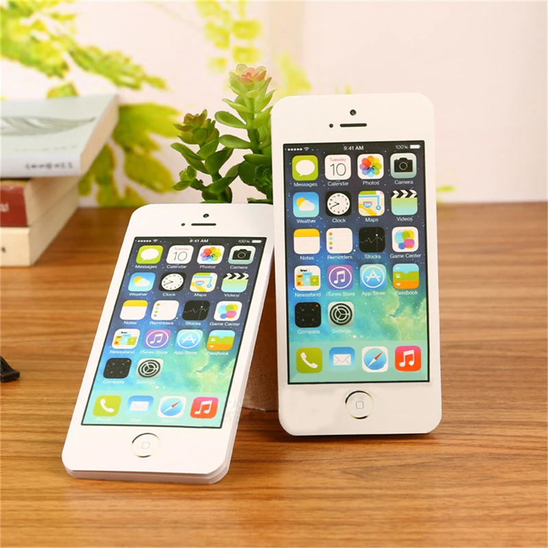 

Best Selling Creative Notebook Sticky memo Note Paper Cell Phone Shaped Note Pad Office Supplies Stationery Gift
