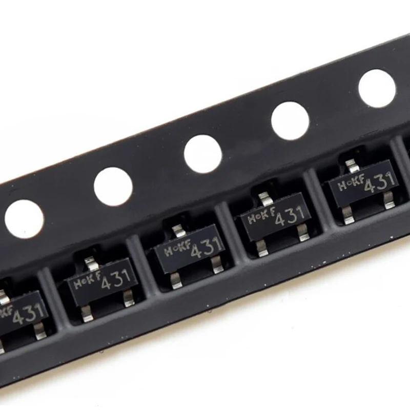 Новый и оригинальный чипсет IC TL431 431 CJ431 SOT-23 TL431A SOT23 SOT SMD, 50 шт.