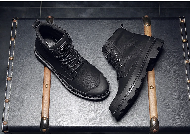 Bota Masculina Rushed Bont botas hombre Heren Laarzen Winter Warme зимние сапоги Mannen Werken Schoenen Schoeisel Mode резиновые
