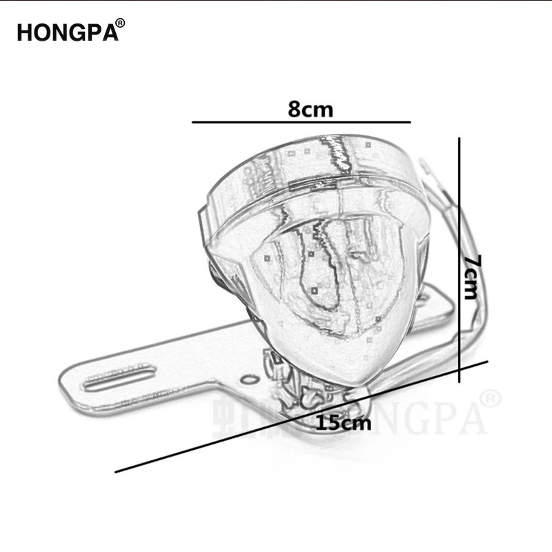 Мотоциклетные задние светильник с номерным знаком держатель черный Heavy Duty 12V шоры