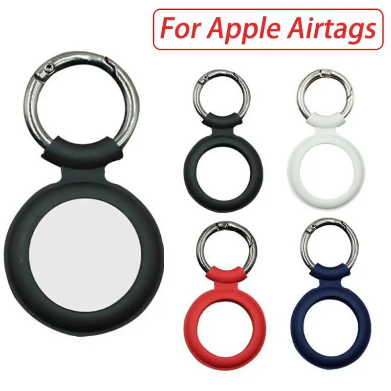 

For Apple Airtags Protective Case Silicone Protective Sleeve For Apple Locator Tracker Anti-lost Keychain Protective Covers