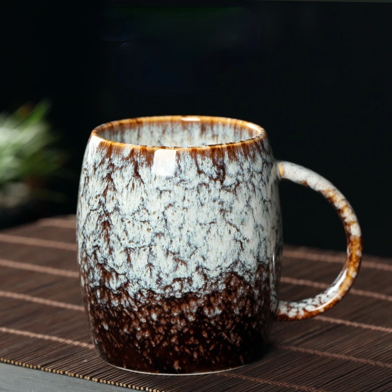 

European Vintage Ceramic Mack Glass Office Cup Milk Cup