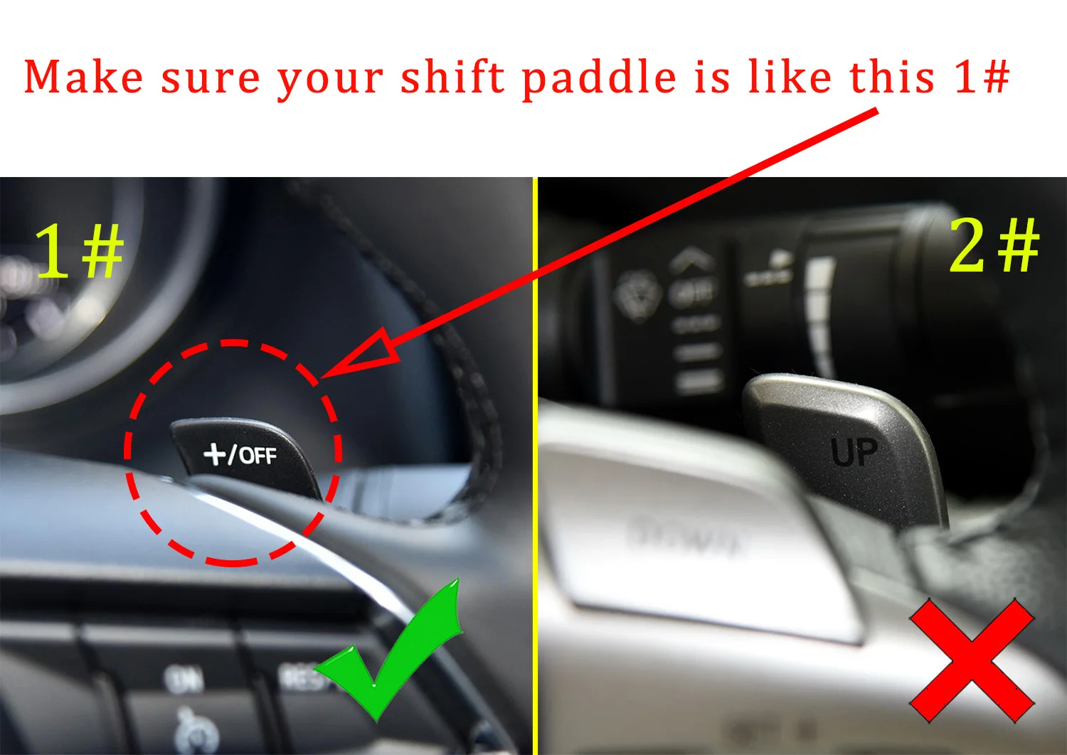 Only fit for 1 style Рулевое колесо сдвига весло переключения расширение пригодный для Mazda 3 6 CX-3 CX-4 CX-5 MX-5 аксессуары - Цвет: Only fit for 1 style