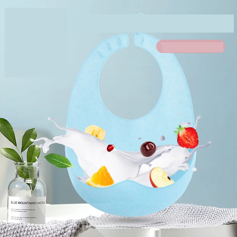 Новинка 2020 Детский мягкий удобный слюнявчик из силикона для пищевых продуктов