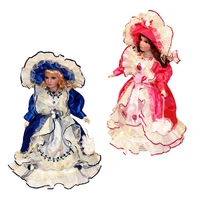 40cm victorian style the new porcelain leisure rural girl doll ceramic doll style home decoration