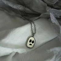 vintage silver skull metal pendant necklace for women men punk choker necklace fashion party jewelry gifts novelty