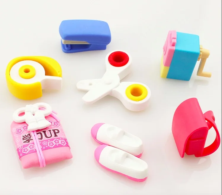 Милый ластик стильный школьная сумка резиновые книги канцелярские